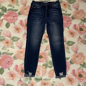 KanCan Dark Blue Ankle Jeans Maurice’s size 27